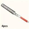 2/4pcs, Kebab Grilling Basket, Portable Stainless Steel Kebab Barbecue Grilling Basket, Hot Dog Barbecue Cage, Sausage Grill Tongs, Barbecue Tongs With Wooden Handle, Kebab Grilling Basket, Nonstick Kabob Grilling Baskets, BBQ Tool, BBQ Accessaries