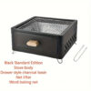 1pc Portable Square Charcoal Grill, Smokeless Outdoor Camping BBQ Stove, Compact Travel Barbecue Grill For Picnics & Tailgating
