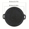 Versatile Non-Stick Bbq Grill Pan - Perfect For Grilling Steaks & Meat | Ideal For Indoor/Outdoor Cooking | Great For Camping, Picnics & Home Kitchen Use | Cast Iron Construction | Essential Barbecue Accessory