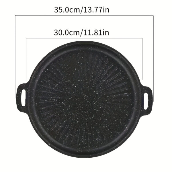 Versatile Non-Stick Bbq Grill Pan - Perfect For Grilling Steaks & Meat | Ideal For Indoor/Outdoor Cooking | Great For Camping, Picnics & Home Kitchen Use | Cast Iron Construction | Essential Barbecue Accessory