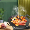 Extra-Large 30.48cm Non-Stick BBQ Grill Pan - Perfect for Outdoor Camping & Home Cooking, Easy Clean