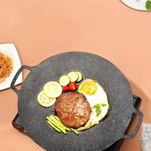 Extra-Large 30.48cm Non-Stick BBQ Grill Pan - Perfect for Outdoor Camping & Home Cooking, Easy Clean