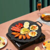 Extra-Large 30.48cm Non-Stick BBQ Grill Pan - Perfect for Outdoor Camping & Home Cooking, Easy Clean