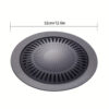 Cast Iron Korean-style Barbecue Grilling Plate - Non-stick Indoor & Outdoor Smokeless BBQ Tray for Meat and Vegetables - Compatible with Electric, Gas, Propane Stoves