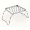 Ultra-Lightweight Stainless Steel Campfire Grill - Dual-Position Adjustable Bracket For Gas Stoves | Portable & Durable Outdoor Cooking Stand For Camping, Hiking, Picnics & Fishing