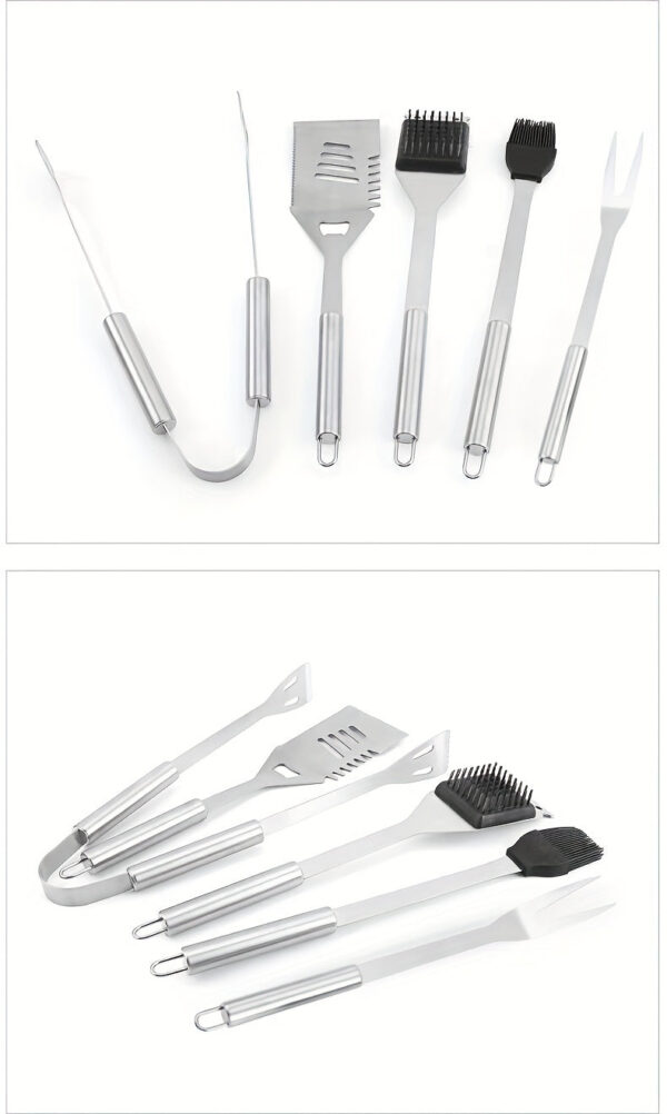 Stainless Steel Barbecue Tool Set Outdoor Camping Picnic BBQ Barbecue Utensils Cooking Tool Combination Set