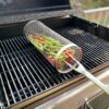 Stainless Steel BBQ Grill Cage - Portable Outdoor Camping Cooker, Durable Round Barbecue Accessory