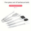 Stainless Steel Barbecue Tool Set Outdoor Camping Picnic BBQ Barbecue Utensils Cooking Tool Combination Set
