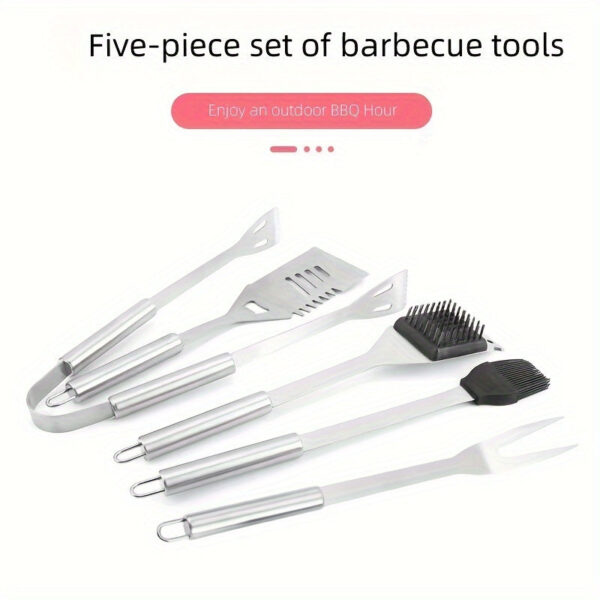 Stainless Steel Barbecue Tool Set Outdoor Camping Picnic BBQ Barbecue Utensils Cooking Tool Combination Set