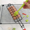 1pc, Outdoor BBQ Basket With Handle, Nonstick Grill Cage For Hot Dogs, Sausages, Vegetables, And Meats, BBQ Tools
