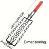 1pc, Outdoor BBQ Basket With Handle, Nonstick Grill Cage For Hot Dogs, Sausages, Vegetables, And Meats, BBQ Tools