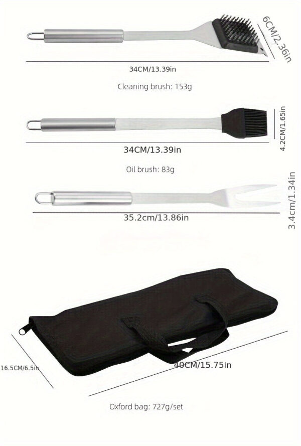 Stainless Steel Barbecue Tool Set Outdoor Camping Picnic BBQ Barbecue Utensils Cooking Tool Combination Set