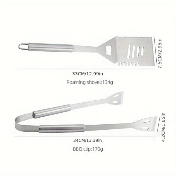 Stainless Steel Barbecue Tool Set Outdoor Camping Picnic BBQ Barbecue Utensils Cooking Tool Combination Set