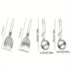 Outdoor Folding Kitchenware Set Camping And Traveling Portable 304 Stainless Steel Stir Fried Vegetable Pot Shovel Soup Spoon Meal Kitchenware
