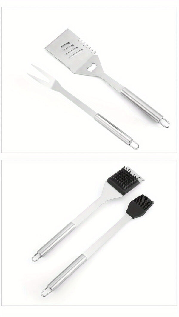 Stainless Steel Barbecue Tool Set Outdoor Camping Picnic BBQ Barbecue Utensils Cooking Tool Combination Set