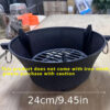 1pc Round Outdoor Cast Iron Charcoal Stove - Fire Pits for Tea Brewing, Grilling, Heating - Durable, Portable, No Ignition, Ideal for Camping, Backyard, Patio