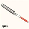 2/4pcs, Kebab Grilling Basket, Portable Stainless Steel Kebab Barbecue Grilling Basket, Hot Dog Barbecue Cage, Sausage Grill Tongs, Barbecue Tongs With Wooden Handle, Kebab Grilling Basket, Nonstick Kabob Grilling Baskets, BBQ Tool, BBQ Accessaries