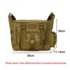 14 Inch Laptop Shoulder Bag Men Sports Bags Man Tactical Single Backpack Men's A4 Document Molle Messenger Bag