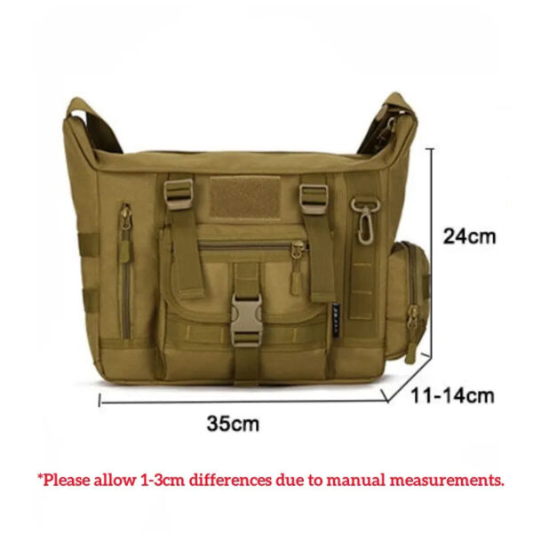14 Inch Laptop Shoulder Bag Men Sports Bags Man Tactical Single Backpack Men's A4 Document Molle Messenger Bag