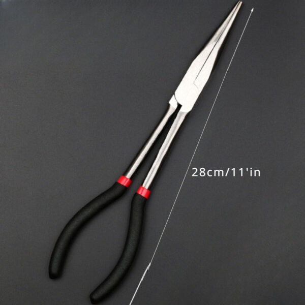 11-Inch Fishing Pliers Extended Jaw, Carbon Steel Handheld Tool for Fishing Use