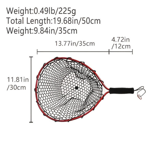 Ultralight Aluminum Alloy Fly Fishing Landing Net Durable and Lightweight, Ideal for Anglers Streamside Adventures