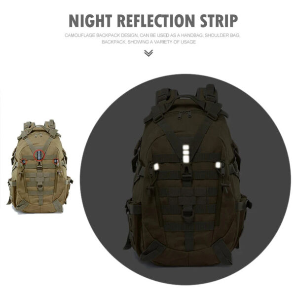 35L Camping Backpack Men Military Tactical Backpack Army Molle Climbing Rucksack Bug Out Bag Hiking Travel Sac De Sport Bag