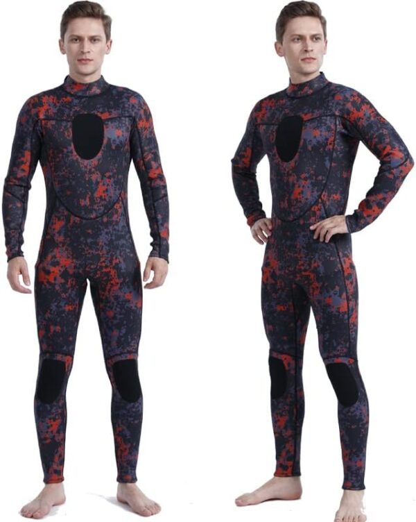 Unisex Neoprene 3mm Scuba Diving Suit One Piece Mens Camo Full Body Spearfishing Wetsuit