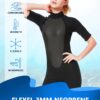 Shorty Wetsuit Women 2mm 3mm, Wet Suits for Mens in Cold Water, Neoprene Scuba Diving Suit for Surfing Swimming Snorkeling