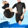 Shorty Wetsuit Women 2mm 3mm, Wet Suits for Mens in Cold Water, Neoprene Scuba Diving Suit for Surfing Swimming Snorkeling