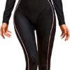 Women's Full Body Wetsuit Surfing Diving Suit Scuba Dive Skin Rash Guard One Piece Long Sleeve Zip Quick Dry Sunsuit