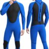 Men Wetsuit Neoprene Wet Suits Womens 3mm Full Body Long Sleeves Front Zipper Swimsuit for Scuba Diving Swimming Surfing Adult in Cold Water