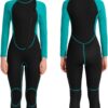 Men Wetsuit Neoprene Wet Suits Womens 3mm Full Body Long Sleeves Front Zipper Swimsuit for Scuba Diving Swimming Surfing Adult in Cold Water