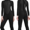 Men Wetsuit Neoprene Wet Suits Womens 3mm Full Body Long Sleeves Front Zipper Swimsuit for Scuba Diving Swimming Surfing Adult in Cold Water