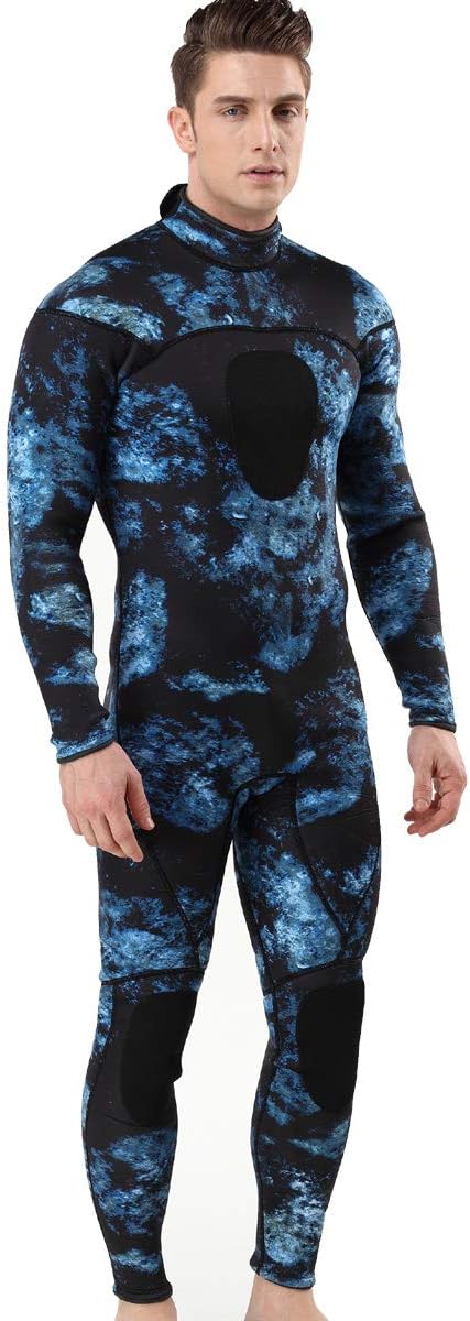 Unisex Neoprene 3mm Scuba Diving Suit One Piece Mens Camo Full Body Spearfishing Wetsuit