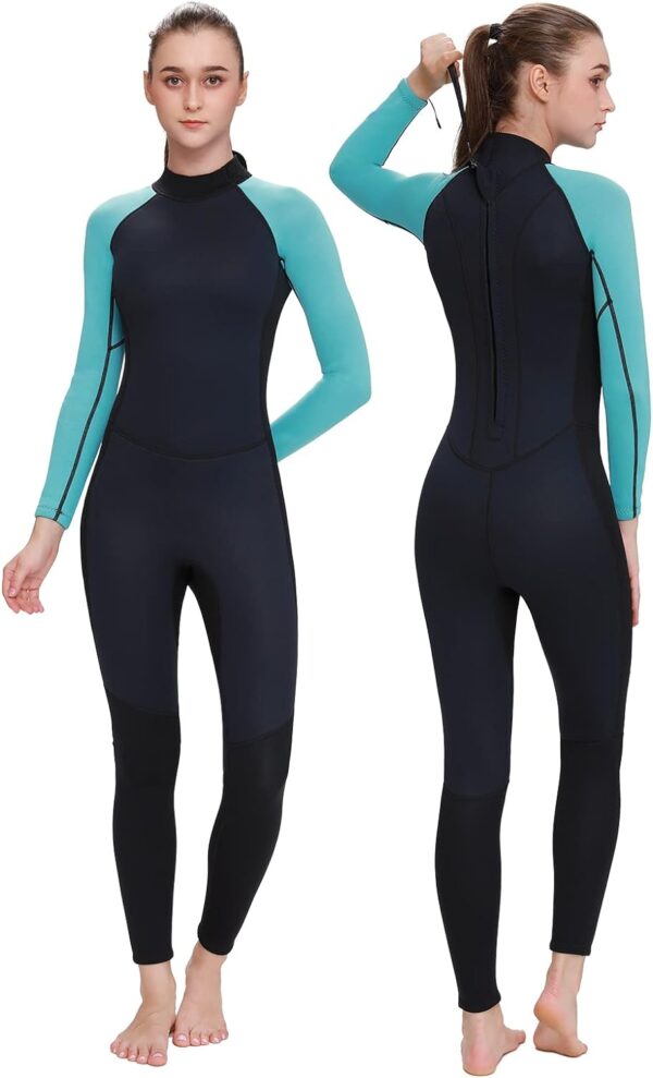 3mm Full Body Wetsuit for Women Men 3/2mm, 5/4mm Neoprene Wet Suits for Cold Water, Scuba Diving Suit Long Sleeve for Surfing Swimming Snorkeling