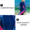 Women's Full Body Wetsuit Surfing Diving Suit Scuba Dive Skin Rash Guard One Piece Long Sleeve Zip Quick Dry Sunsuit