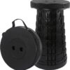 Portable Folding Stool Collapsible Telescopic Design, Holds Up to 440lbs