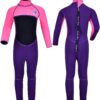 Kids Wetsuit for Toddler Girls Boys and Youth,3mm Neoprene Swimsuits Children Wet Suits 2mm Shorty/Full Long Sleeve Back Zip in Cold Water Warmth for Swimming Diving Jet Skiing Surfing