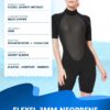 Shorty Wetsuit Women 2mm 3mm, Wet Suits for Mens in Cold Water, Neoprene Scuba Diving Suit for Surfing Swimming Snorkeling