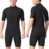 Shorty Wetsuit Women 2mm 3mm, Wet Suits for Mens in Cold Water, Neoprene Scuba Diving Suit for Surfing Swimming Snorkeling