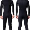 Men Wetsuit Neoprene Wet Suits Womens 3mm Full Body Long Sleeves Front Zipper Swimsuit for Scuba Diving Swimming Surfing Adult in Cold Water