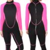 Men Wetsuit Neoprene Wet Suits Womens 3mm Full Body Long Sleeves Front Zipper Swimsuit for Scuba Diving Swimming Surfing Adult in Cold Water