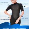 Shorty Wetsuit Women 2mm 3mm, Wet Suits for Mens in Cold Water, Neoprene Scuba Diving Suit for Surfing Swimming Snorkeling