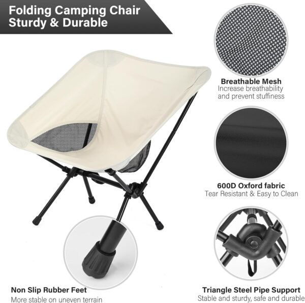 Lightweight Folding Camping Chair  Supports 280+ lbs