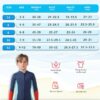 Kids Wetsuit Top Boys Wetsuit Jacket 2mm Keep Warm in Cold Water Wet Suit Top Toddler T4 3T Scuba Diving Snorkeling Swimming Paddle Boarding Kayaking