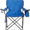 Camping Chair Large, Mesh Back, Portable Folding Chair with Cup Holder, Heavy Duty for Outdoor Events