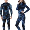 Unisex Neoprene 3mm Scuba Diving Suit One Piece Mens Camo Full Body Spearfishing Wetsuit