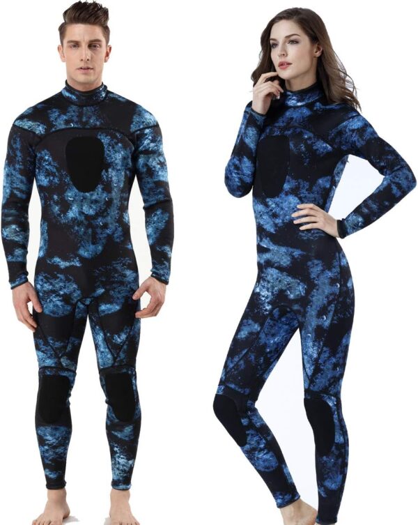 Unisex Neoprene 3mm Scuba Diving Suit One Piece Mens Camo Full Body Spearfishing Wetsuit