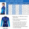Women Wetsuit Top Swim Jacket Mens Youth Wet Suit Shirt 2mm Neoprene Thermal Swimsuit Front Zip Long Sleeve Cold Water Keep Warm Snorkeling Diving Surfing