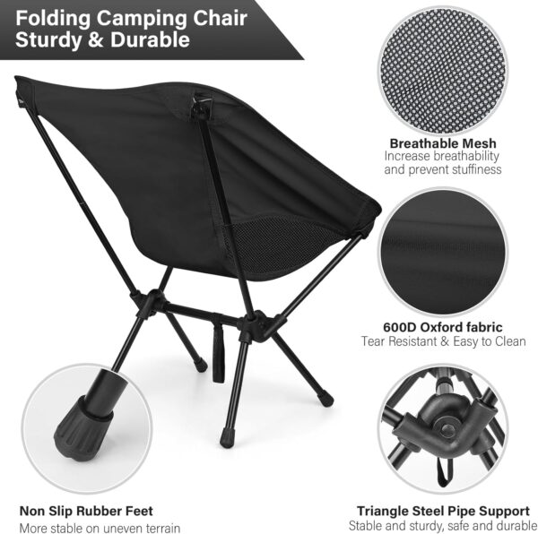 Lightweight Folding Camping Chair  Supports 280+ lbs